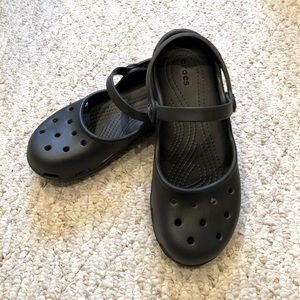 CROCS Black Karin Mary Jane Clog